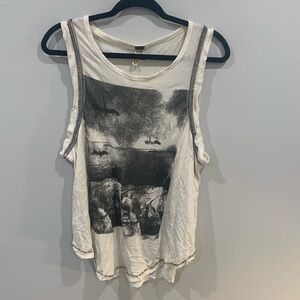 Free people white tank top